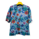 Forjo Style Floral Men's Printed Five Sleeve T-shirt BOTO88 - TUZZUT Qatar Online Shopping