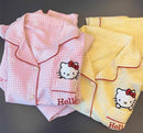 Pajamas Short Hello Kitty Cartoon Loose Sleepwear Sleepwear   591684 - TUZZUT Qatar Online Shopping