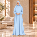 Women's Isdal Prayer Dress Abaya Asdal with Ruffled Cuffs PD831