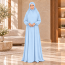 Women's Isdal Prayer Dress Abaya Asdal with Ruffled Cuffs PD831