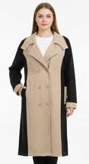 Women's Two-tone Chester Long Coat 7012217
