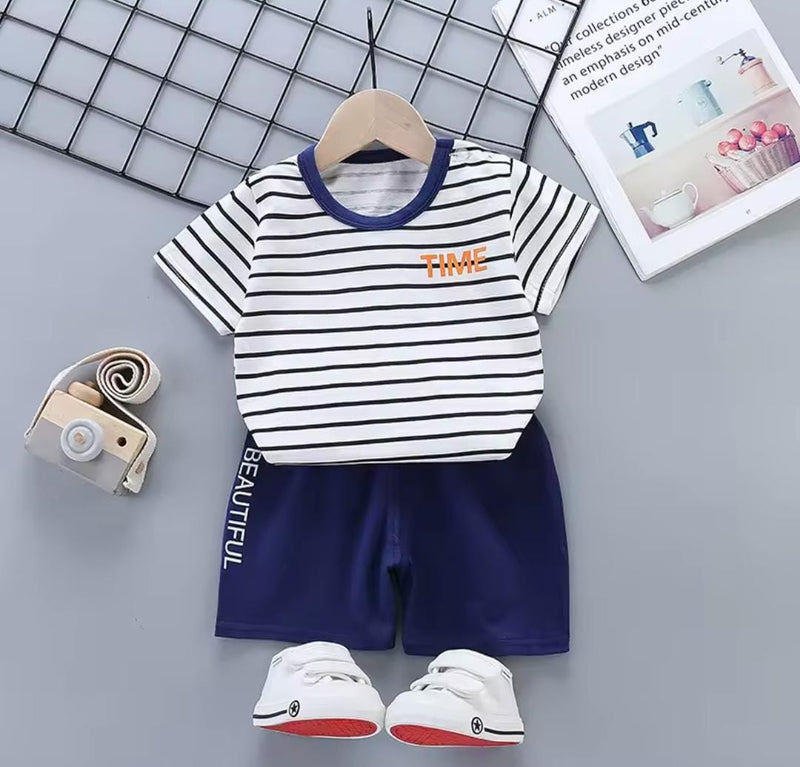 Baby Infant Short Sleeve + Shorts Toddler Suit    1672200 - TUZZUT Qatar Online Shopping
