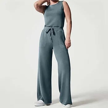 Women's Vest U Neck Elastic Loose Jumpsuit for Women A8880 Women's Vest U Neck Elastic Loose Jumpsuit for Women A8880