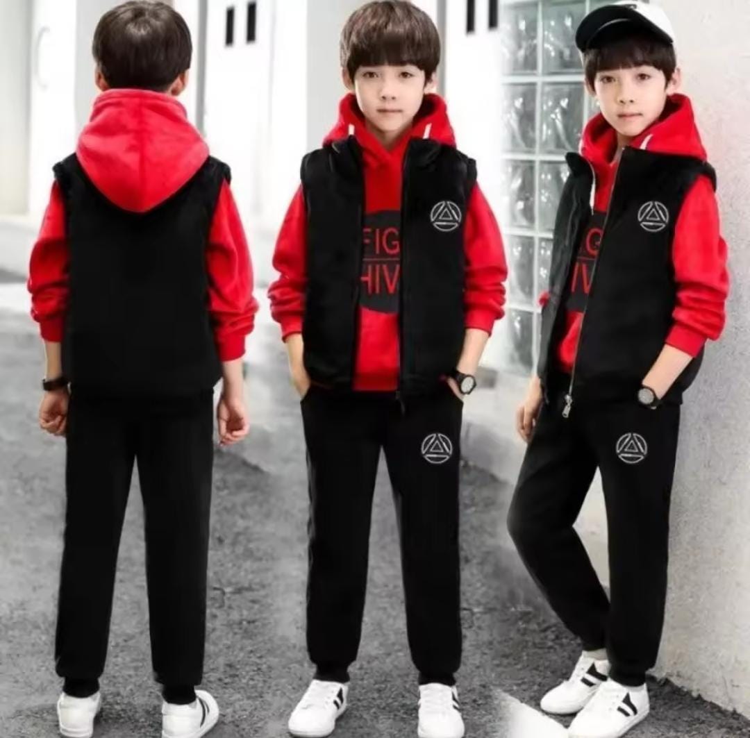 Boys Tracksuit Autumn Toddler Teenager Clothes Warm Velvet Jacket+Sweater+Pants Kids 497731 Boys Tracksuit Autumn Toddler Teenager Clothes Warm Velvet Jacket+Sweater+Pants Kids 497731