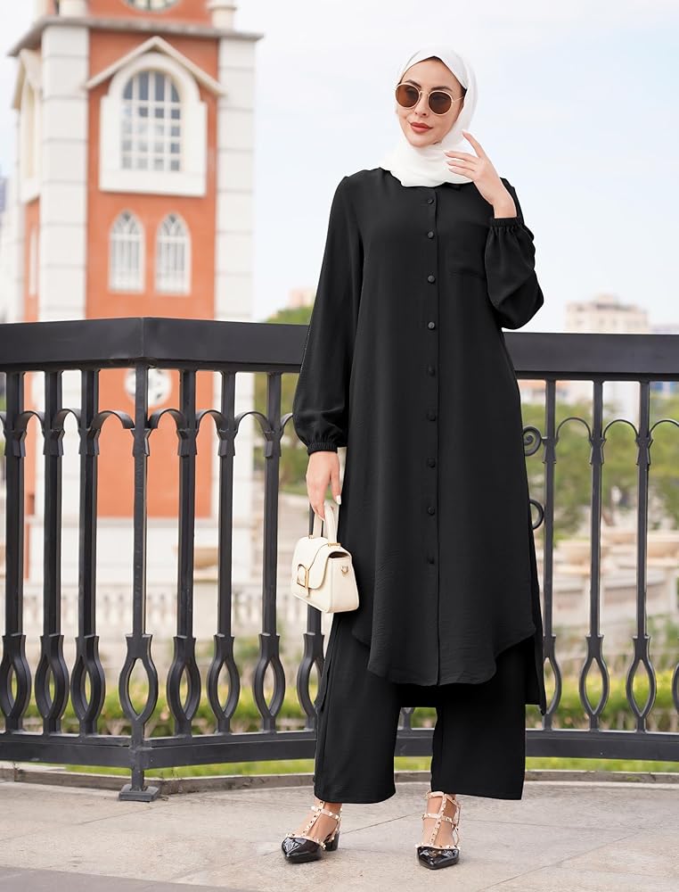 Women 2 Piece Set Long Sleeve Shirt and Pants Dress 002334003 Women 2 Piece Set Long Sleeve Shirt and Pants Dress 002334003