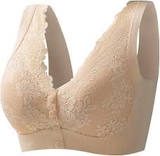 Lace Jacquard Front Button Plus Size Comfortable Bra B2200 Lace Jacquard Front Button Plus Size Comfortable Bra B2200