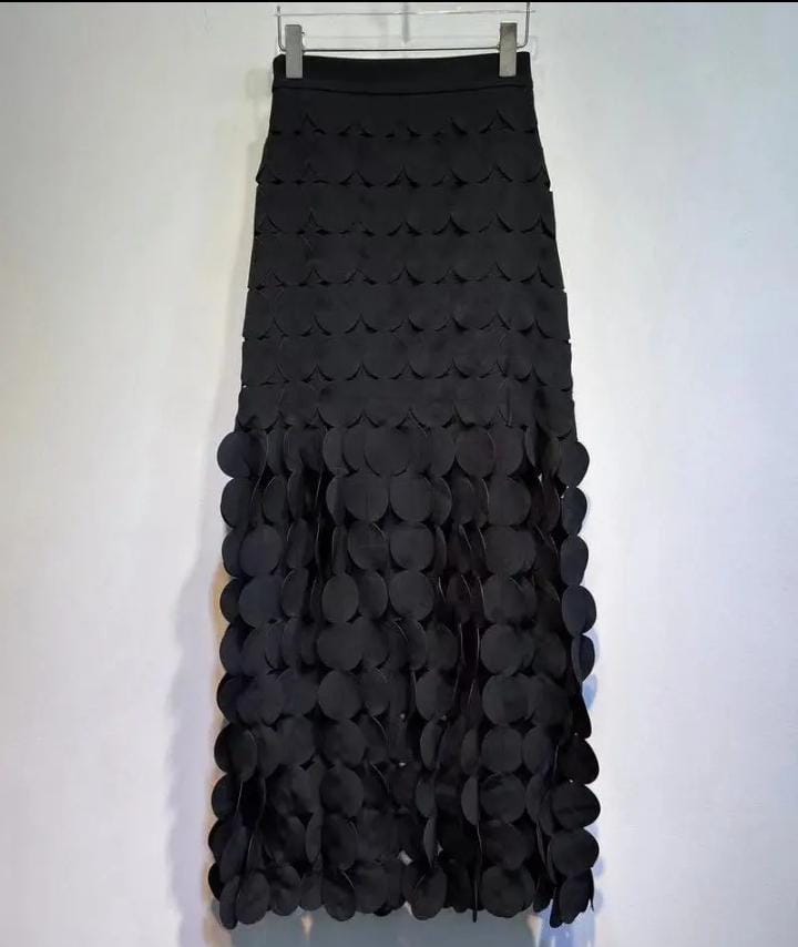 Women Tassel Flowers High Waist Long Skirt 141574 Women Tassel Flowers High Waist Long Skirt 141574