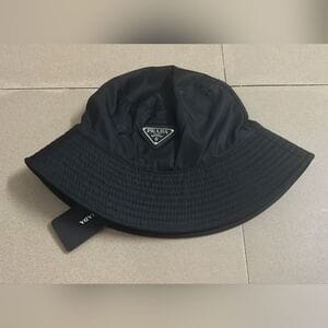 Black Re-Nylon Bucket Hat S24009 Black Re-Nylon Bucket Hat S24009