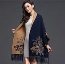 Dual-Purpose Women's Knitted Sweater, Scarf Top    B-375155 - TUZZUT Qatar Online Shopping