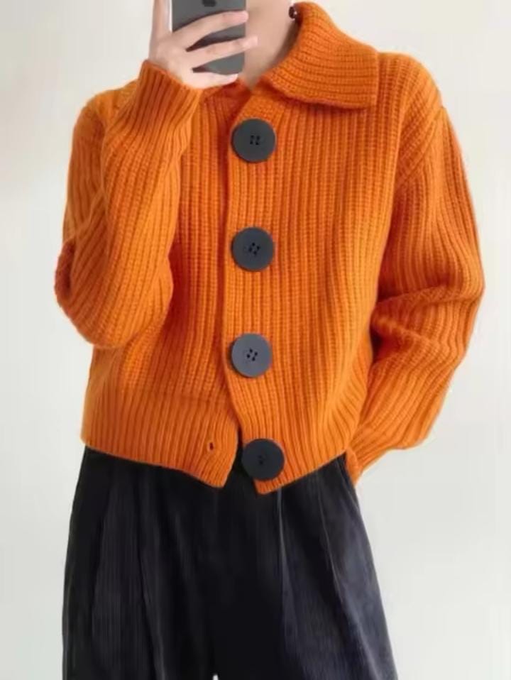 Fashion Women's Oversized Buttons Sweater Coat 456174 Fashion Women's Oversized Buttons Sweater Coat 456174