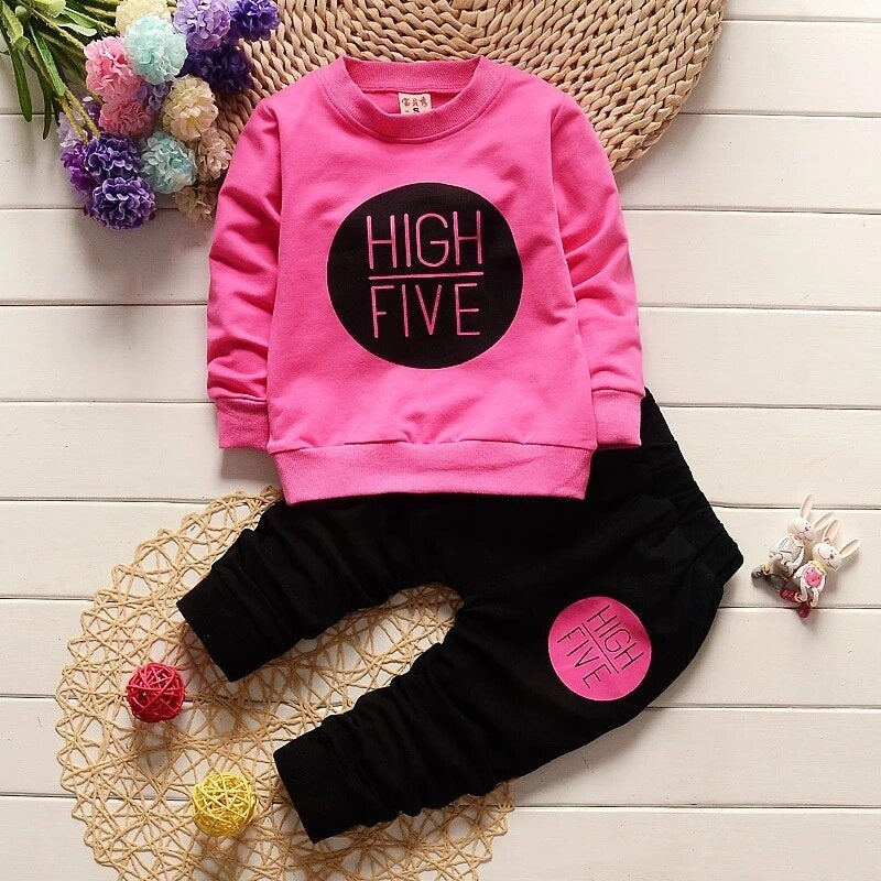 2 Pcs Girls Pants Suits 340119