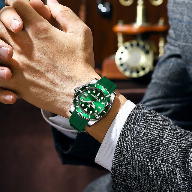 new CAREKISO men's watch Swiss luxury brand wrist watch multi-function waterproof calendar luminous silicone strap men's watch S4704363 - Tuzzut.com Qatar Online Shopping