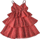 Children Girls Polka Dot Little Love Suspender Dress    X565866 - TUZZUT Qatar Online Shopping