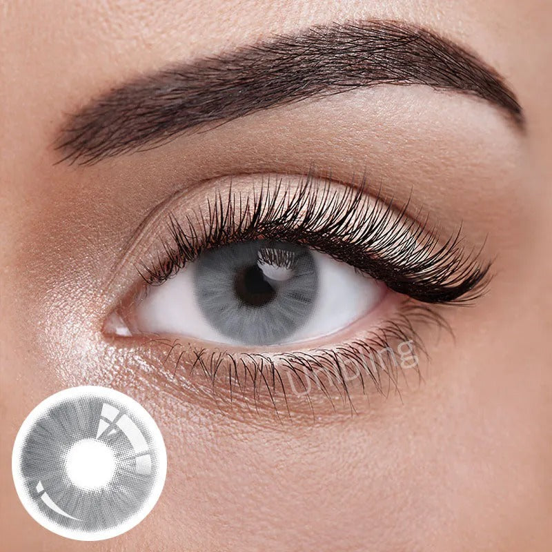 Unibling Meta Grey Contact Lenses for Eyes (1 Pair) Unibling Meta Grey Contact Lenses for Eyes (1 Pair)
