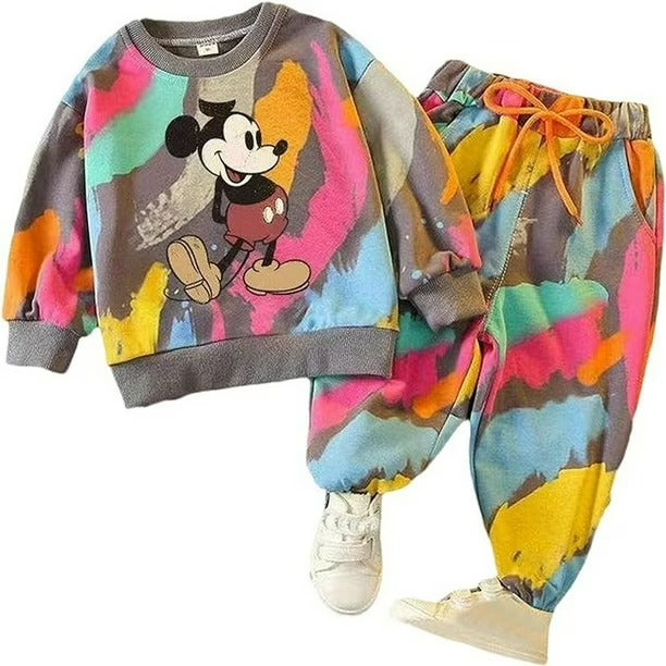 Children Baby Boy Long Sleeve Sweatshirt Pullover Tops + Joggers Pants Outfit Set 2-3Y 1532975 - TUZZUT Qatar Online Shopping