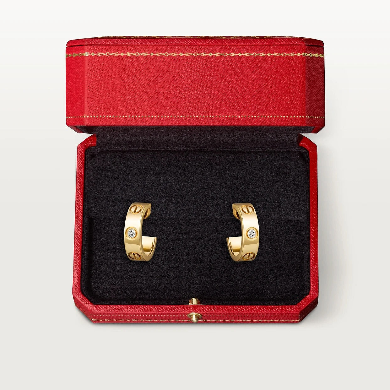Love Earrings Yellow Gold 2 Diamonds S502744424 Love Earrings Yellow Gold 2 Diamonds S502744424