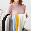 Women's Long Sleeve Solid Color Knit Top 321131 - TUZZUT Qatar Online Shopping