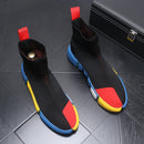 High-tops Designer Mesh Socks Men Heighten Shoes Light Breathable Causal Walking Sneakers     S351866 - TUZZUT Qatar Online Shopping