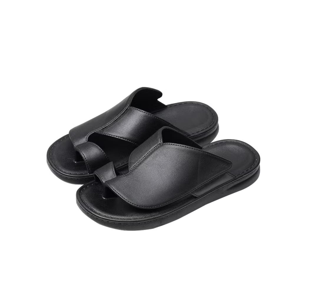 Non-slip Soft-soled Casual Men's Slippers Black MS23