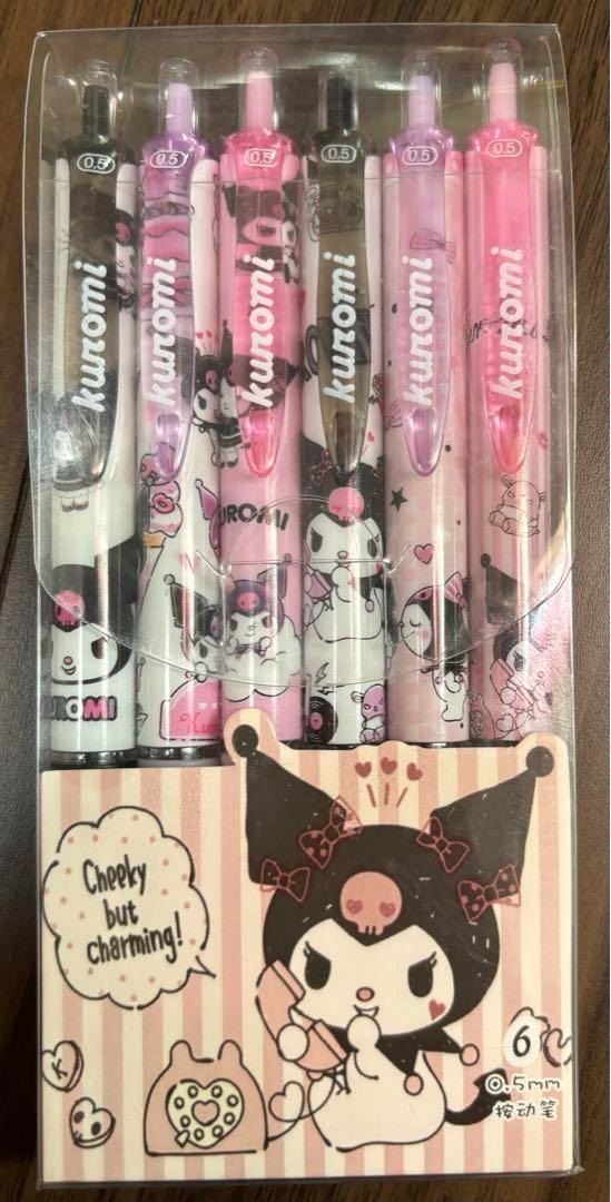 6 pcs of Kuromi Gel Pens 1597688