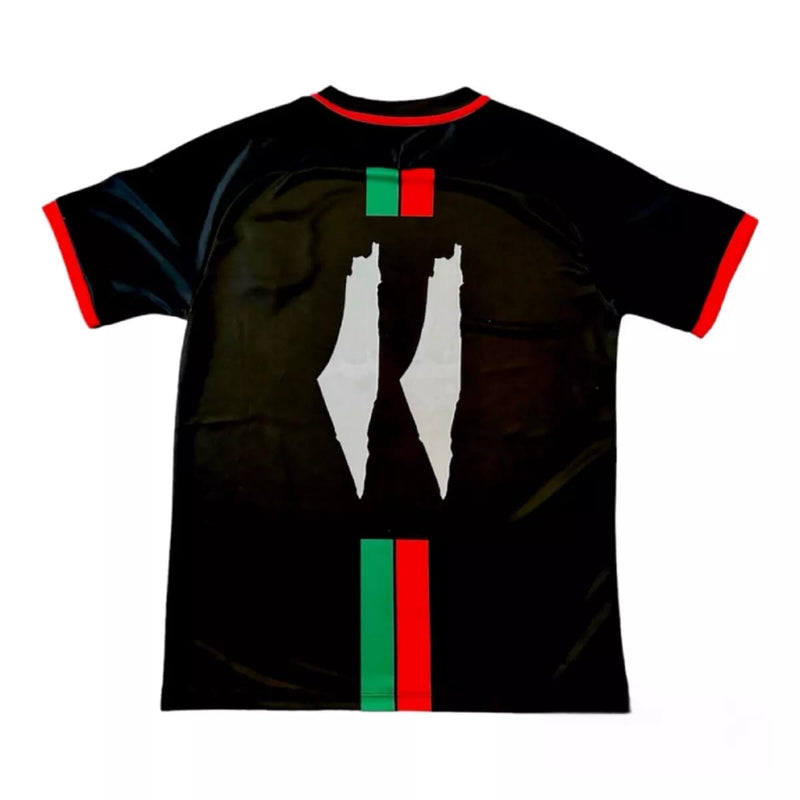 FC Palestine Black Centre Striped Football Jersey  PST10 - TUZZUT Qatar Online Shopping