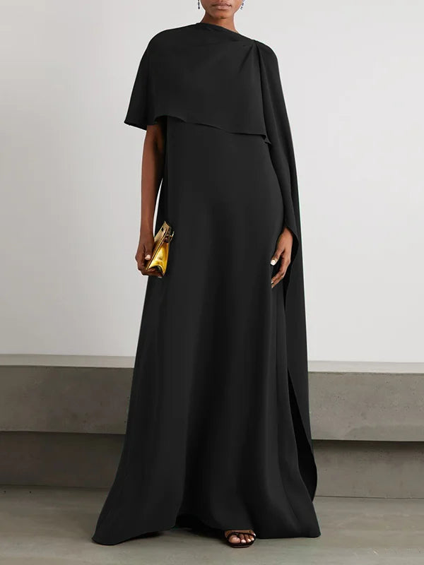 Loose Asymmetric Solid Color Maxi Dresses 110785 Loose Asymmetric Solid Color Maxi Dresses 110785
