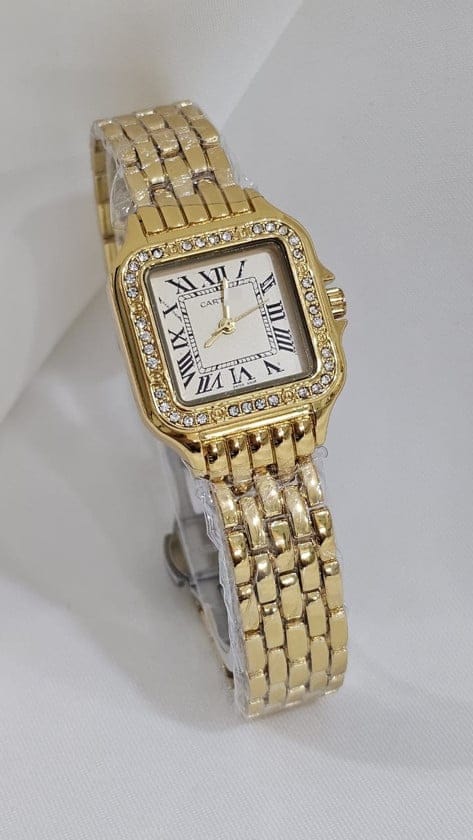 Panther Yellow Gold Diamonds Watch CR636 - TUZZUT Qatar Online Shopping