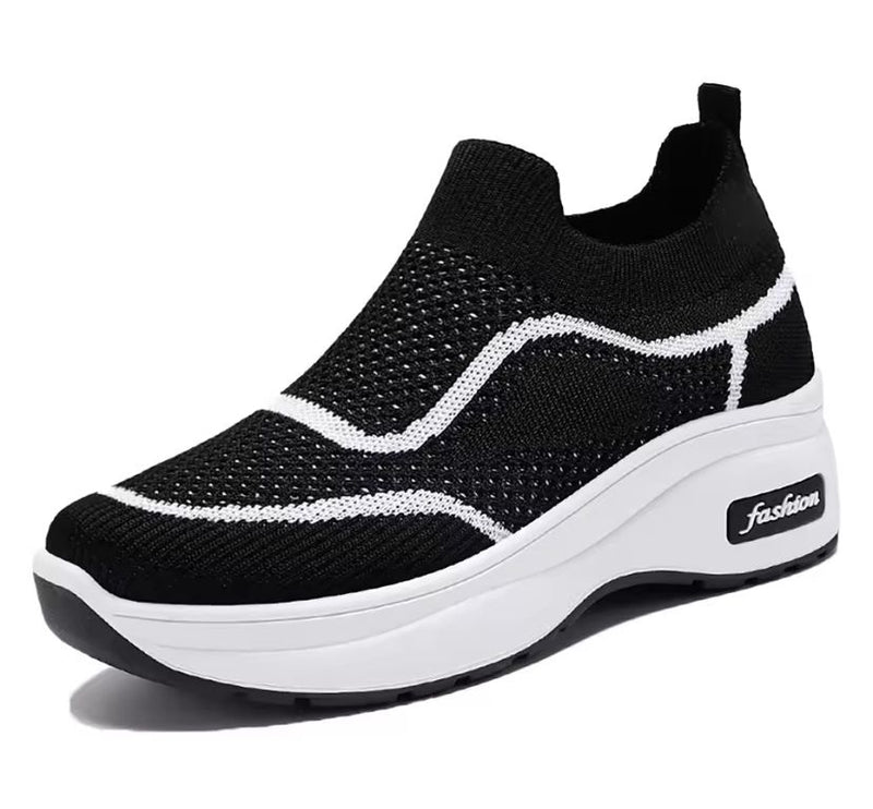 Women's Casual Round Toe Sneakers, Leisure Work Sneakers B122633 (39) - TUZZUT Qatar Online Shopping