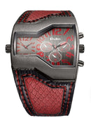 OULM Dual Time Sports Quartz watch W7528 - TUZZUT Qatar Online Shopping