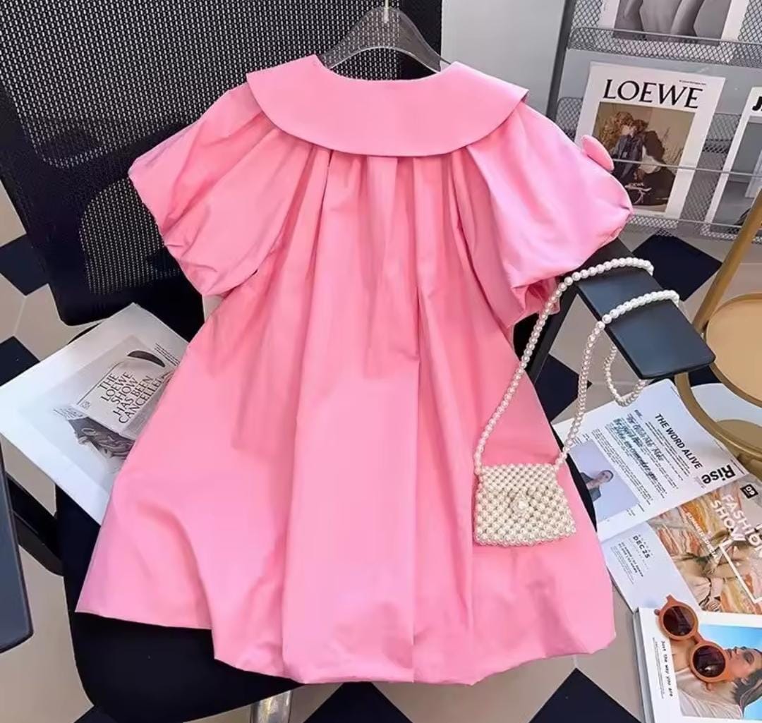 Girls Heart Decoration Puff Sleeve Princess Dress 1658014 Girls Heart Decoration Puff Sleeve Princess Dress 1658014