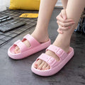 Women's Buckle Platform Anti-Slip Slides Sandals Slippers - Tuzzut.com Qatar Online Shopping
