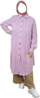 Muslim Long Shirts Button Tops   B15652 - TUZZUT Qatar Online Shopping