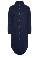 Curve Button Through Hooded Maxi Jacket 55943 - TUZZUT Qatar Online Shopping