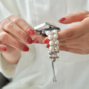 High Quality Double Row Pearl and Diamond Watch For Women B-248448 - TUZZUT Qatar Online Shopping