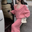 2 Pcs Women's Long Sleeve Solid Color Skirts Set 471521 - M - TUZZUT Qatar Online Shopping