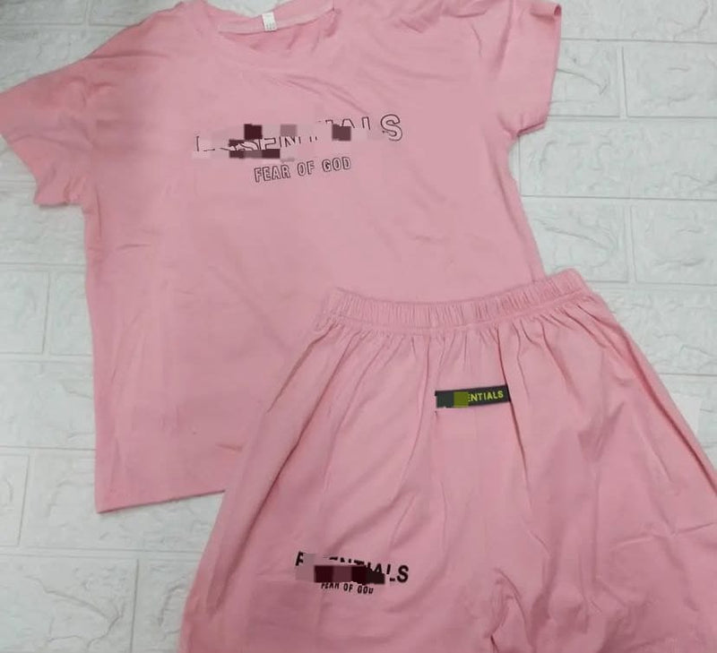 Children's Summer textured Letter 2 Piece Suits    1563258 - TUZZUT Qatar Online Shopping