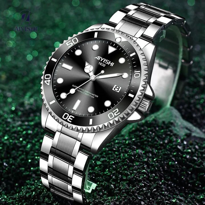 AIYISHI Watch for Men New Fashion Swiss Business Clock Glow Classic Calendar Wrist Watch W961480 - Tuzzut.com Qatar Online Shopping