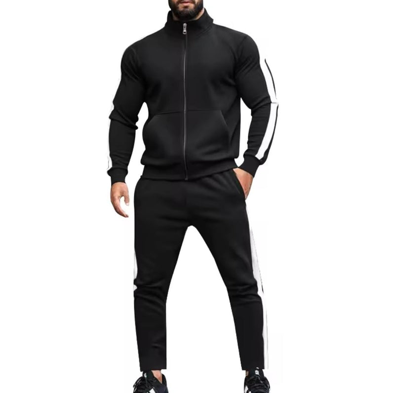 Men's Autumn And Winter Long Sleeved Two-Piece Set   136772 - TUZZUT Qatar Online Shopping