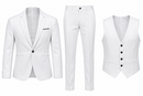 Men’s White Three-Piece Suit Set S4738498 - M