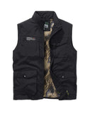 Mens Waistcoat Multiple Pocket Jacket S6801031