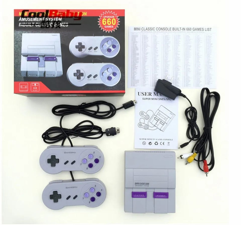 New Retro Super Classic Game Mini TV 8 Bit Family TV Video Game Console Built-in 660 Games Handheld Gaming Player Gift S1388867 - Tuzzut.com Qatar Online Shopping