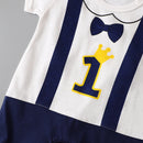 Baby Round Neck Short Sleeve Casual Jumpsuit 1615656 - TUZZUT Qatar Online Shopping