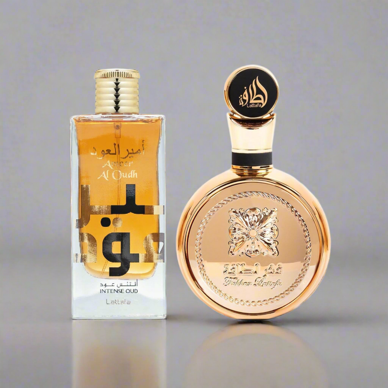 Ameer Al Oudh - Intense Oud EDP 100ml & Fakhar Gold Extrait EDP Perfume - 100ml By Lattafa