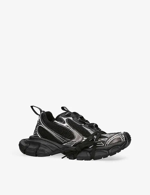 Panelled Leather Low-Top Trainers 58010 - TUZZUT Qatar Online Shopping