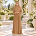 Women's Isdal Prayer Dress Abaya Asdal with Pouch PD830