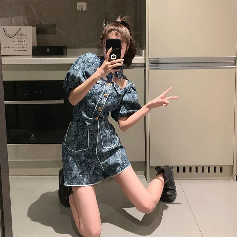 Sandro Rivers Vintage Cut-Out Jumpsuit for Women, Floral Polo Neck Bodysuit, High-Fashion Feel, Summer Fashion L X4442772 Sandro Rivers Vintage Cut-Out Jumpsuit for Women, Floral Polo Neck Bodysuit, High-Fashion Feel, Summer Fashion L X4442772