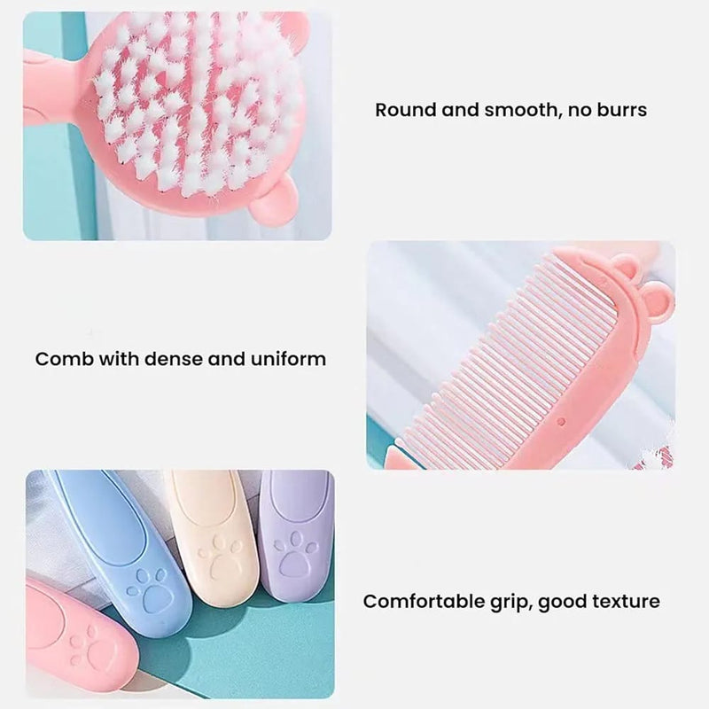2PCS Baby Hair Brush,Comb for Newborn Kid 0604 - TUZZUT Qatar Online Shopping
