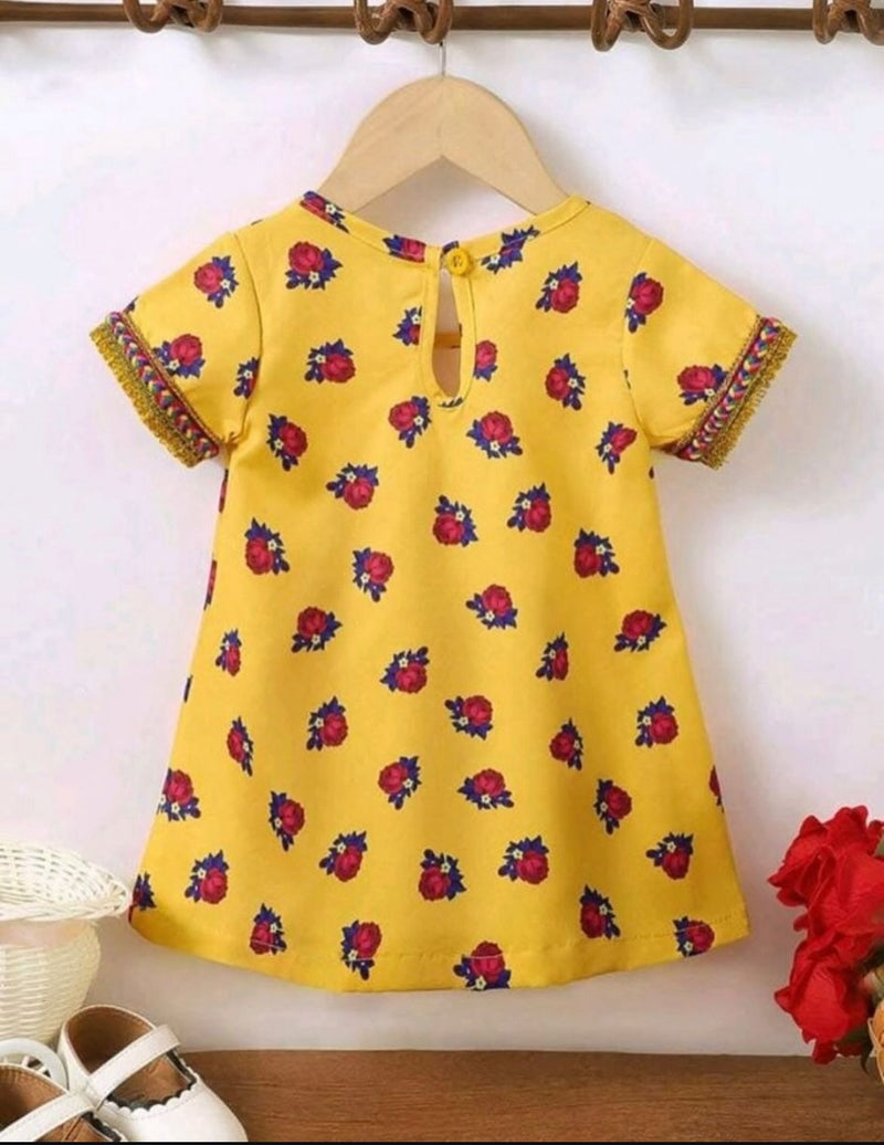 Kids Girl Sleeve Less Dress 1260162 - TUZZUT Qatar Online Shopping