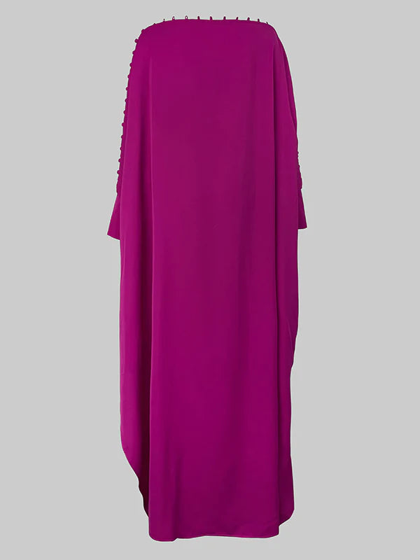 H-Line Loose Buttoned Solid Color Maxi Dresses 168787 H-Line Loose Buttoned Solid Color Maxi Dresses 168787
