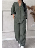 Women's Fashionable Two Piece Casual set    S031899 - TUZZUT Qatar Online Shopping